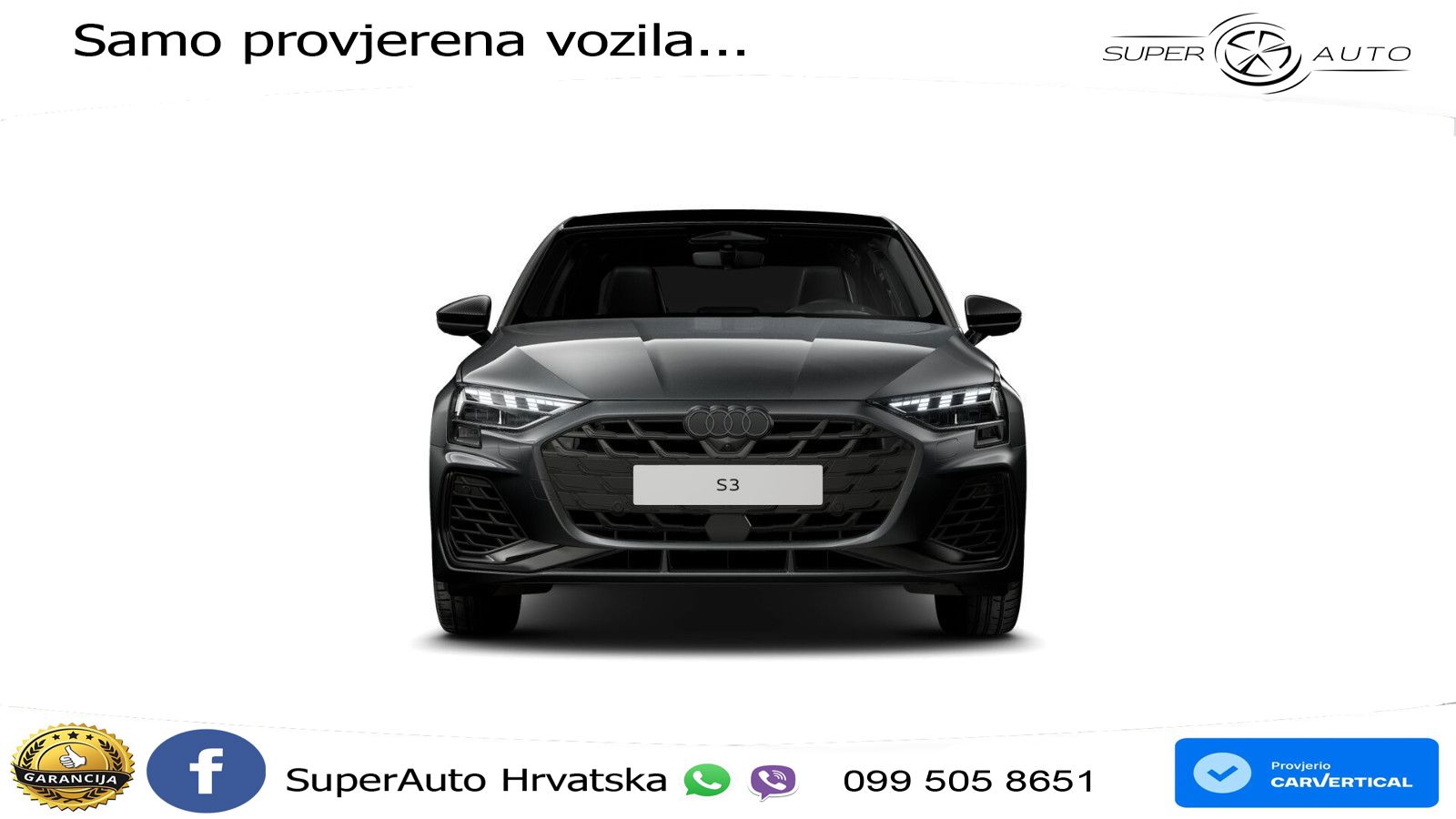 Audi S3 Limuzina 2.0 TFSI (333 KS) quattro S tronic LED+GR SJED+ACC