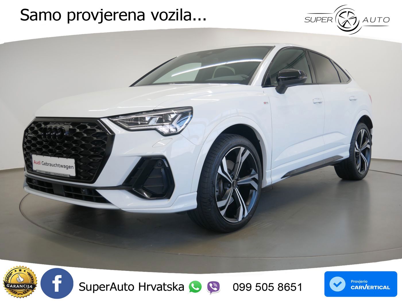 Audi Q3 Sportback 40 TDI (193 KS) quattro S tronic S line MATRIX+GR SJED+KAM