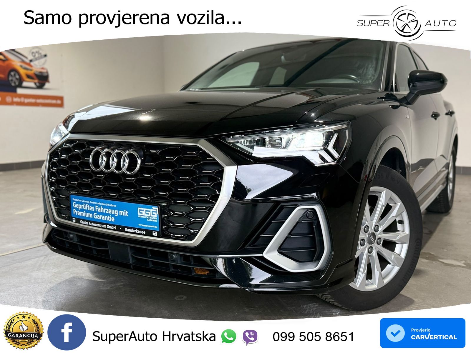Audi Q3 Sportback 35 TFSI (150 KS) S line LED+GR SJED+ACC