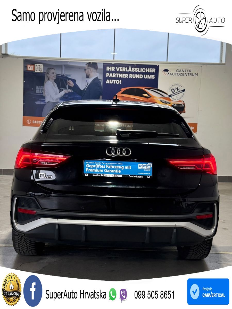 Audi Q3 Sportback 35 TFSI (150 KS) S line LED+GR SJED+ACC