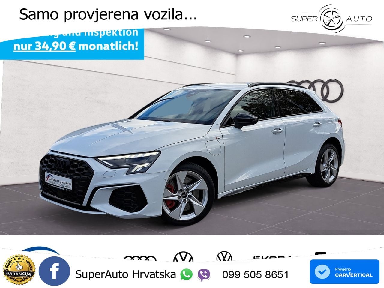 Audi A3 45 TFSIe (245 KS) S tronic S line LED+GR SJED+ACC