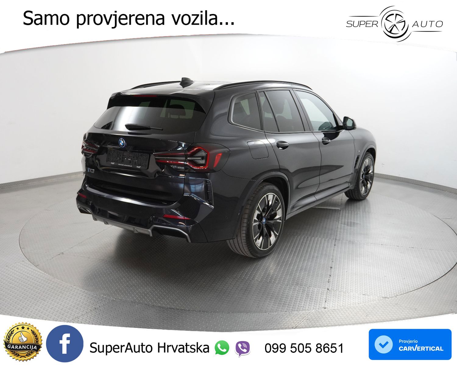 BMW iX3 80 kWh (286 KS) M Sport LED+GR SJED+ACC