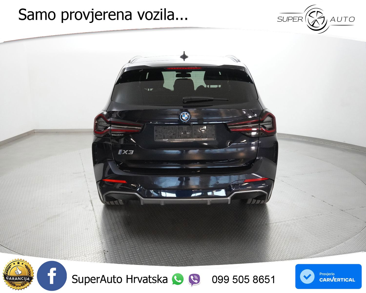 BMW iX3 80 kWh (286 KS) M Sport LED+GR SJED+ACC