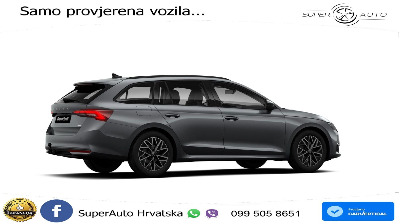 Škoda Octavia Combi 2.0 TSI (204 KS) 4x4 DSG Selection LED+GR SJED+ACC