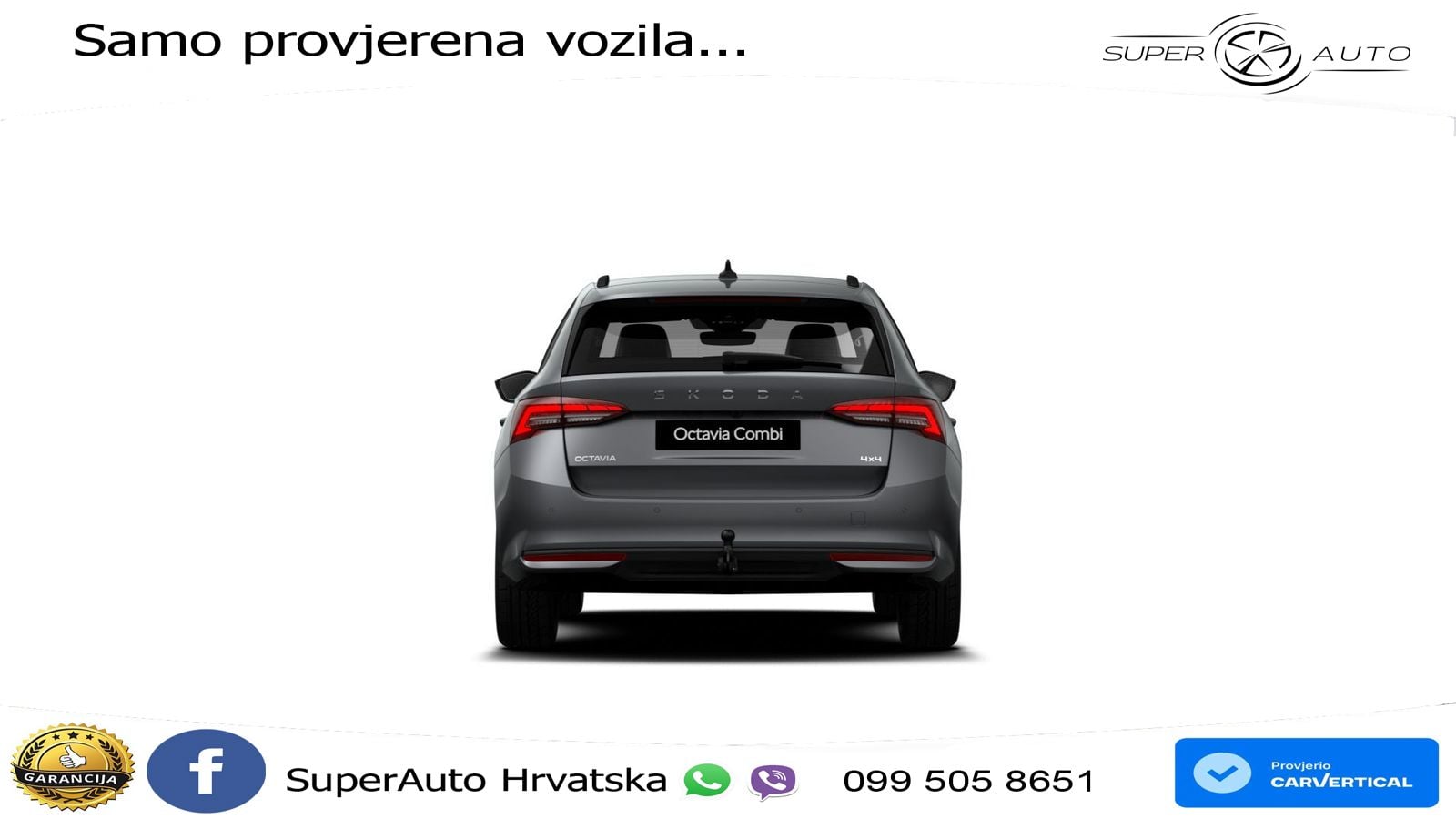 Škoda Octavia Combi 2.0 TSI (204 KS) 4x4 DSG Selection LED+GR SJED+ACC