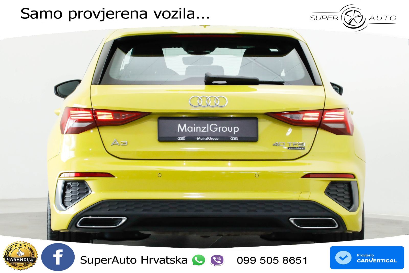Audi A3 40 TFSI (190 KS) quattro S tronic S line