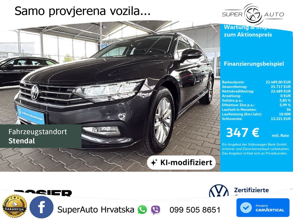 Volkswagen Passat Variant 2.0 TDI (150 KS) DSG Business LED+GR SJED+ACC