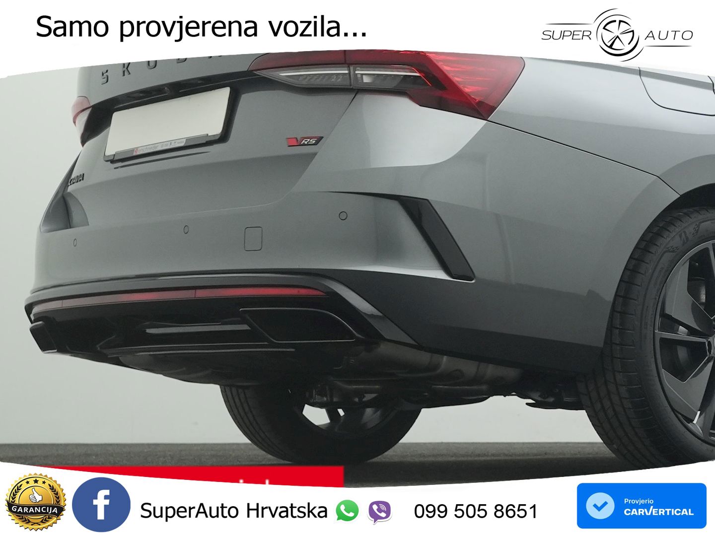 Škoda Octavia Combi RS 2.0 TSI (265 KS) DSG MATRIX+GR SJED+KAM