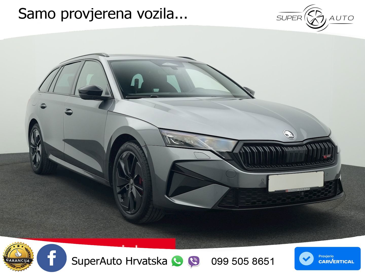 Škoda Octavia Combi RS 2.0 TSI (265 KS) DSG MATRIX+GR SJED+KAM