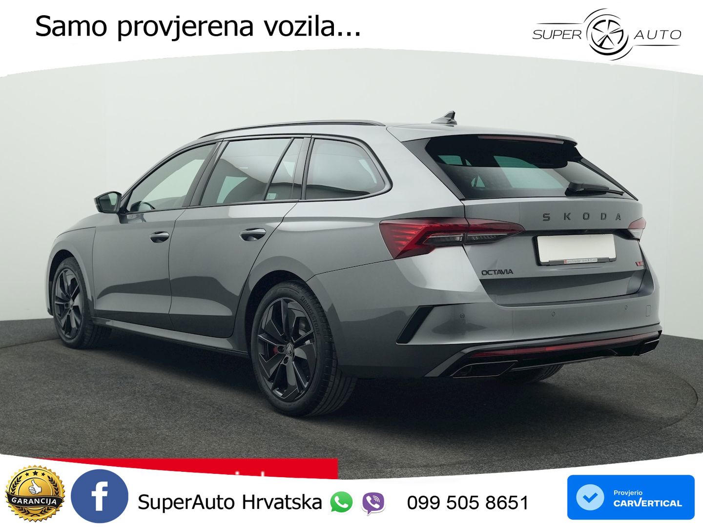 Škoda Octavia Combi RS 2.0 TSI (265 KS) DSG MATRIX+GR SJED+KAM