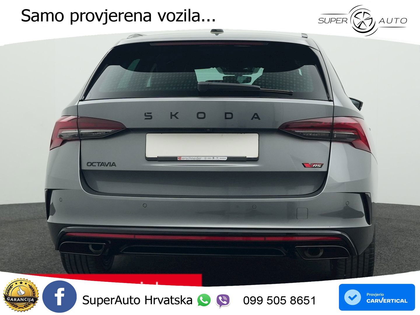 Škoda Octavia Combi RS 2.0 TSI (265 KS) DSG MATRIX+GR SJED+KAM
