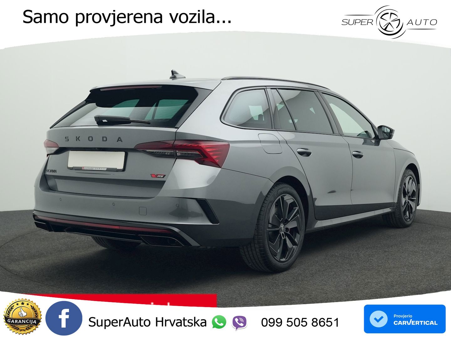 Škoda Octavia Combi RS 2.0 TSI (265 KS) DSG MATRIX+GR SJED+KAM