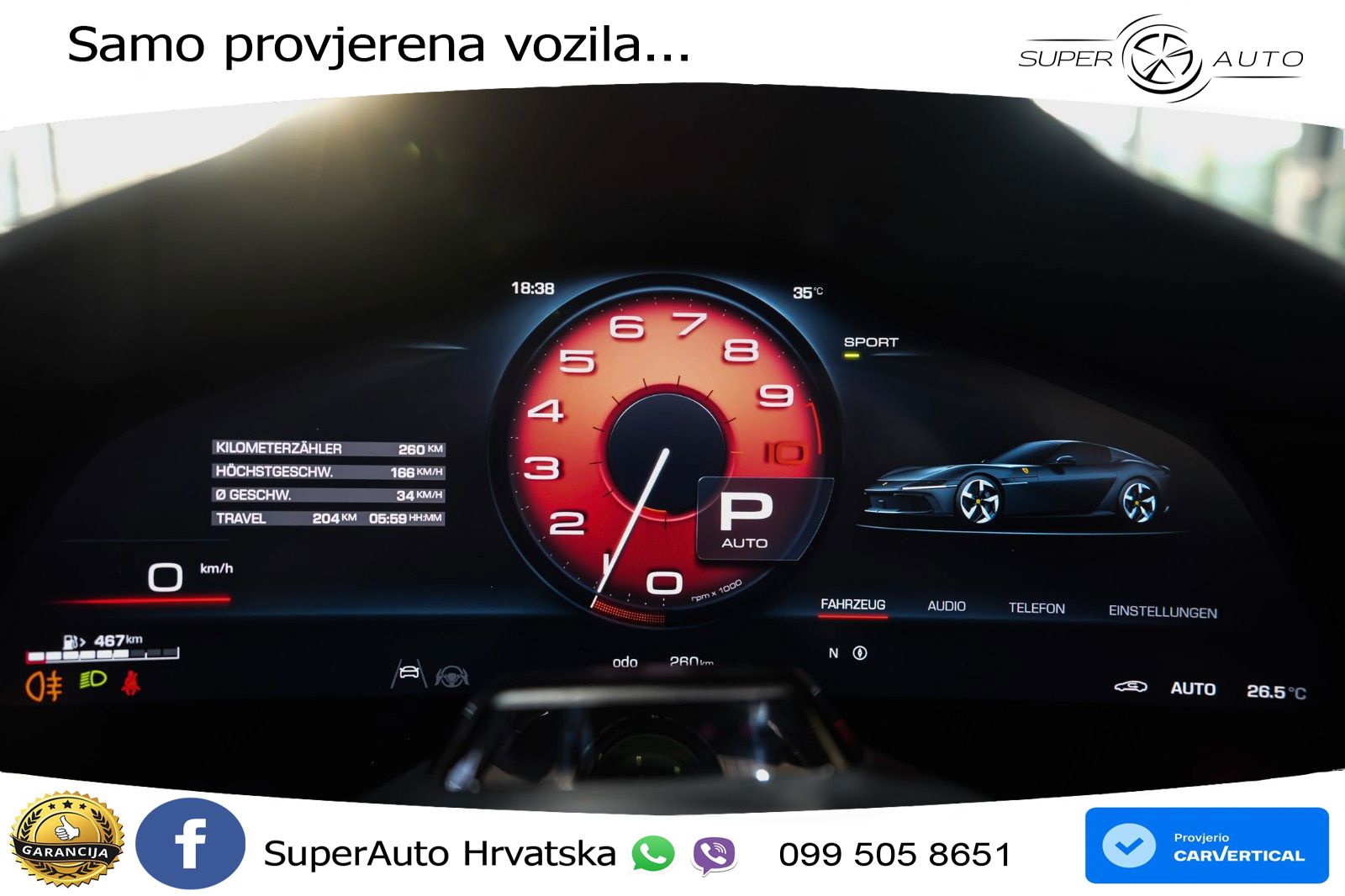 Ferrari 12Cilindri Spider 6.5 V12 (830 KS) F1 DCT