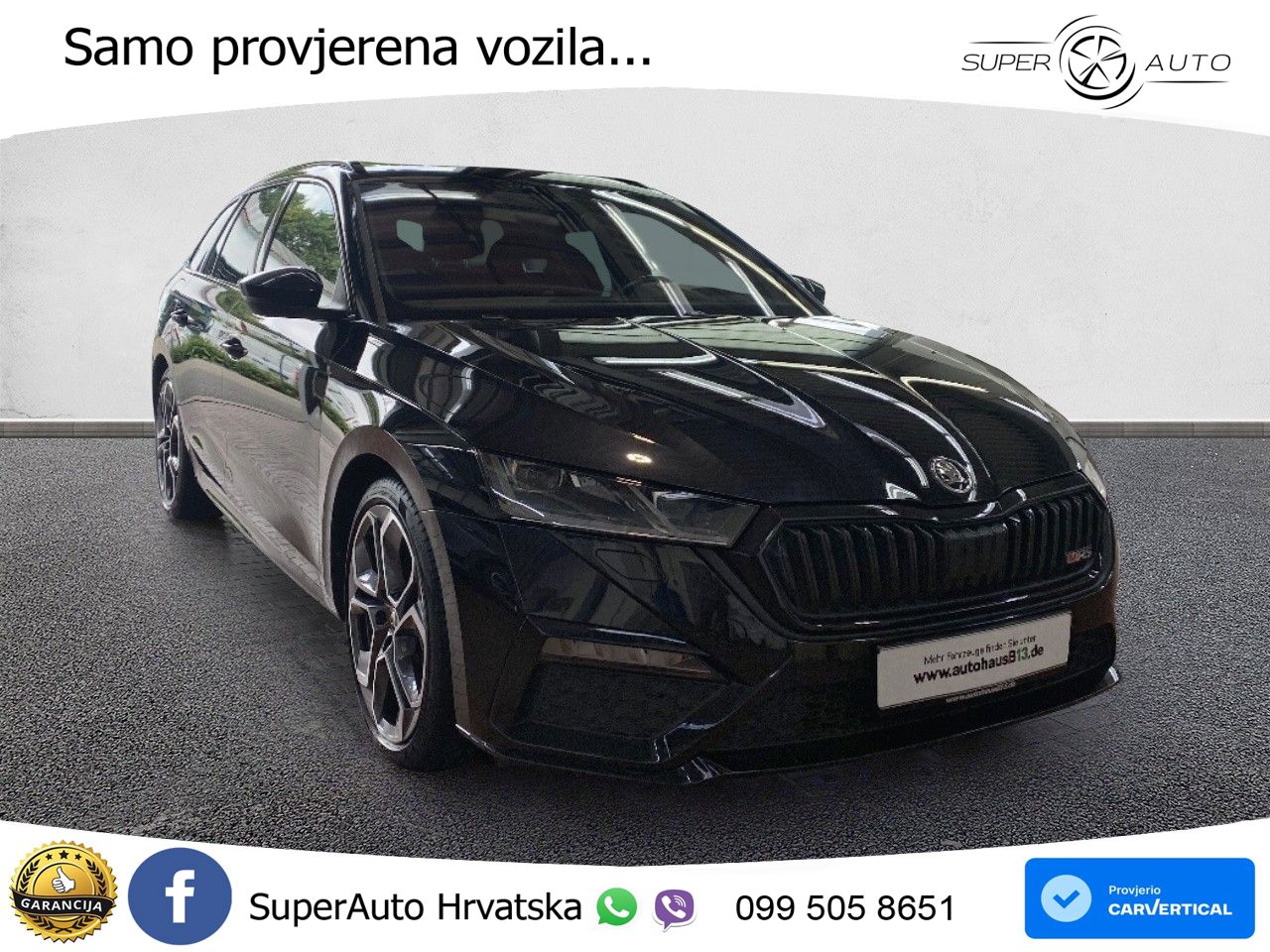 Škoda Octavia Combi RS 2.0 TDI (200 KS) DSG LED+GR SJED+ACC