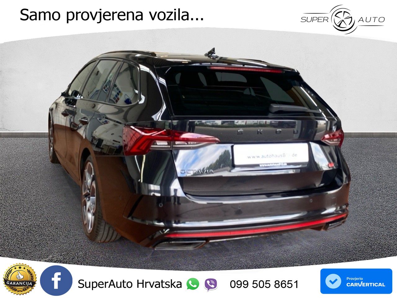Škoda Octavia Combi RS 2.0 TDI (200 KS) DSG LED+GR SJED+ACC