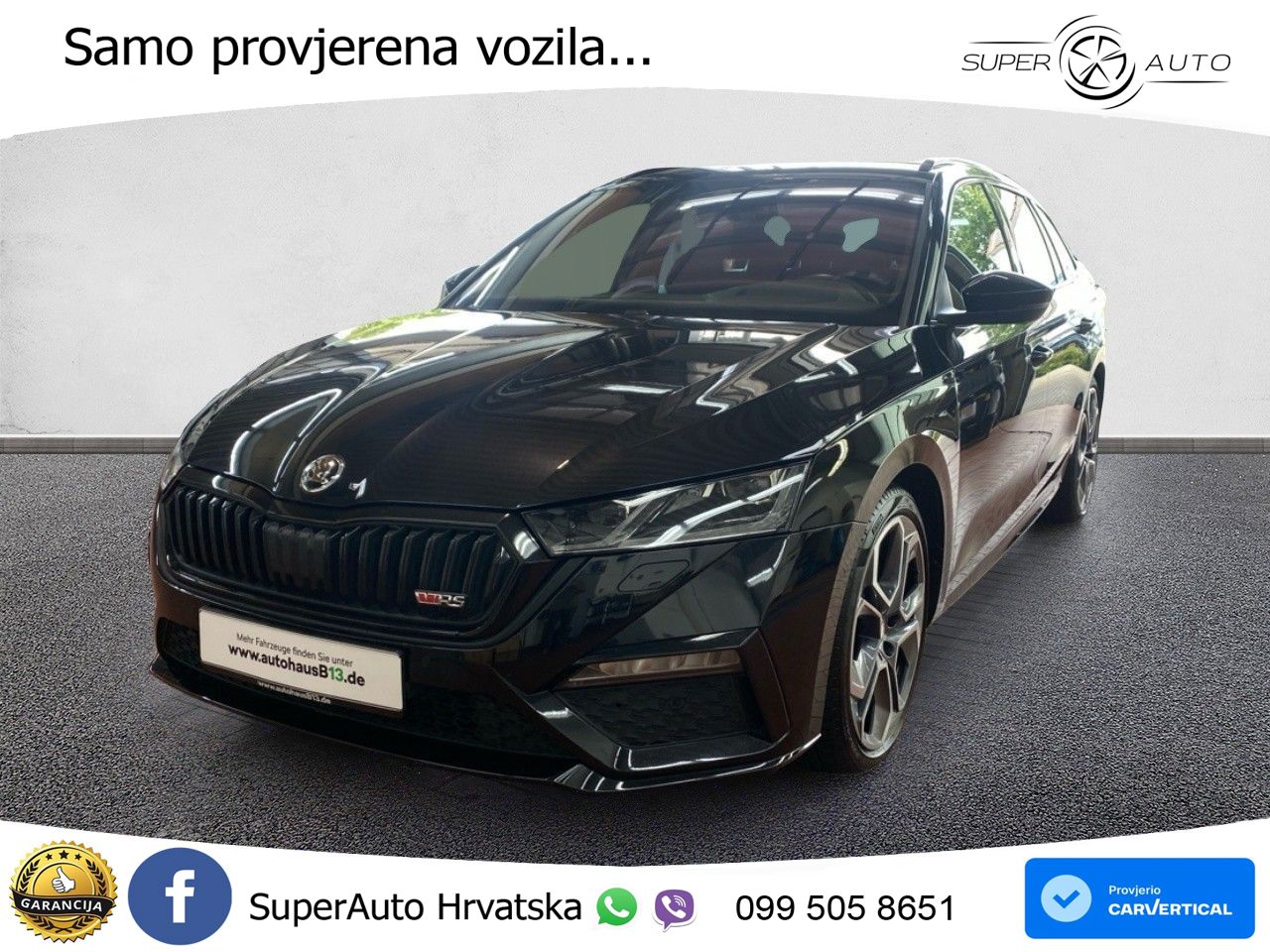 Škoda Octavia Combi RS 2.0 TDI (200 KS) DSG LED+GR SJED+ACC