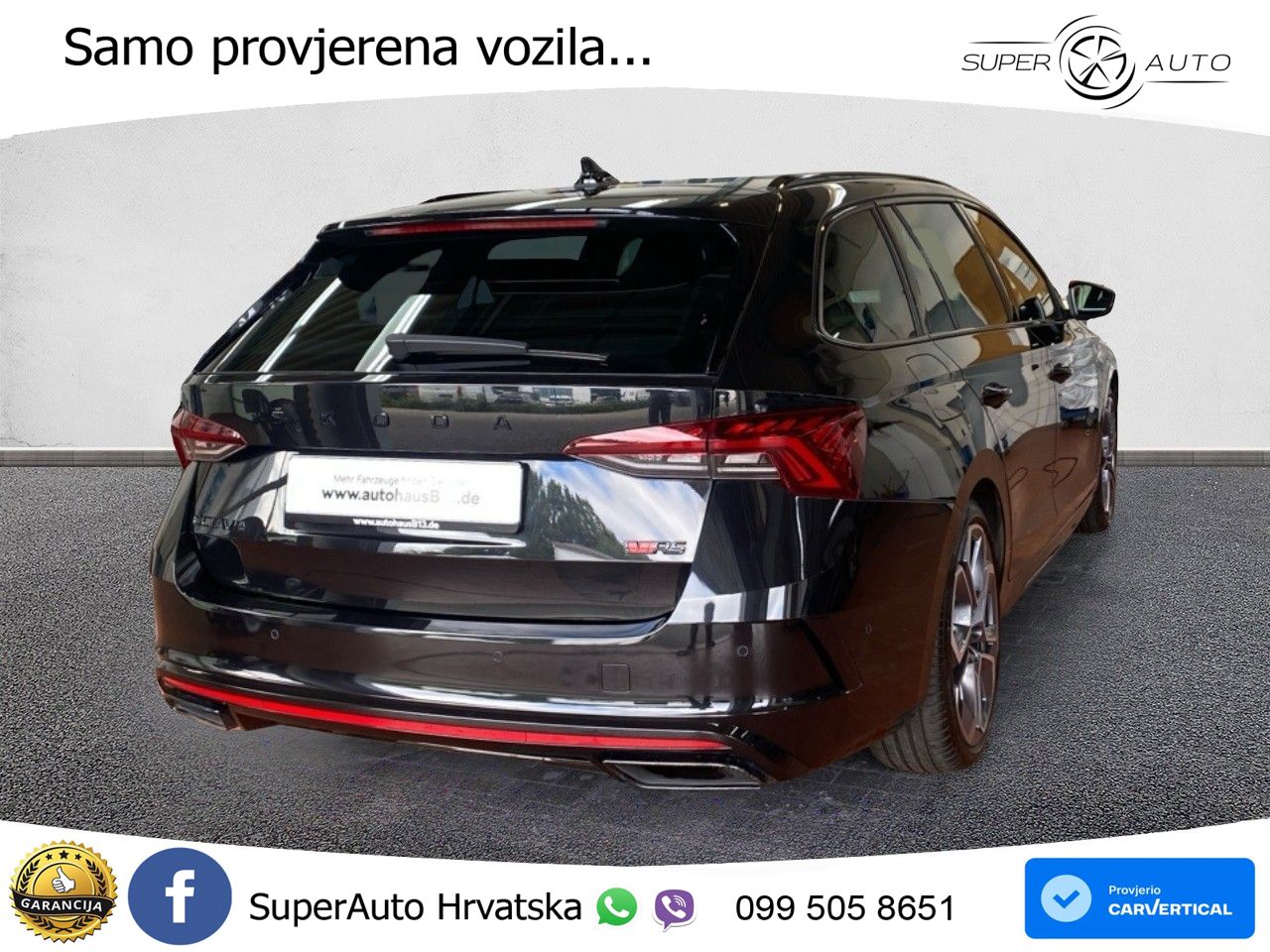 Škoda Octavia Combi RS 2.0 TDI (200 KS) DSG LED+GR SJED+ACC