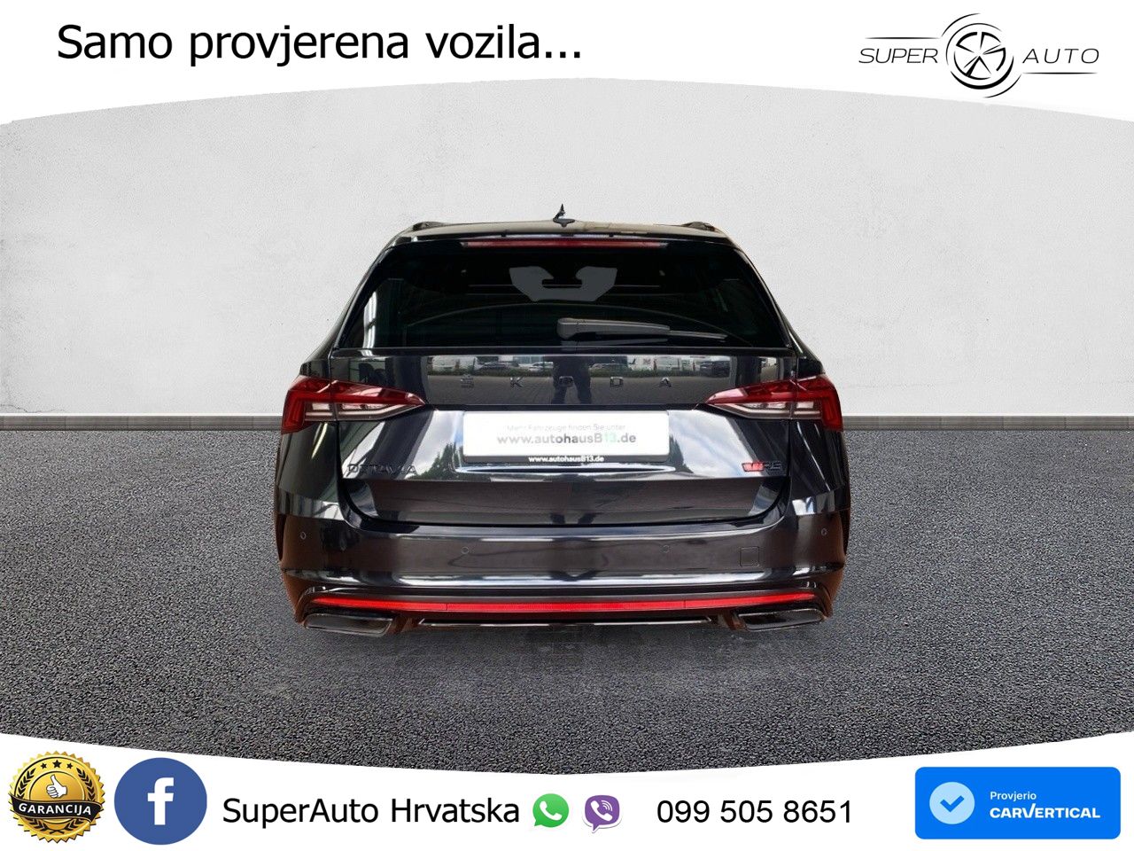 Škoda Octavia Combi RS 2.0 TDI (200 KS) DSG LED+GR SJED+ACC