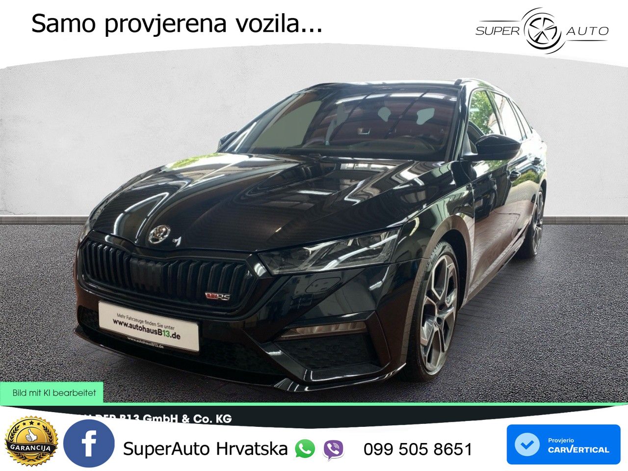 Škoda Octavia Combi RS 2.0 TDI (200 KS) DSG LED+GR SJED+ACC