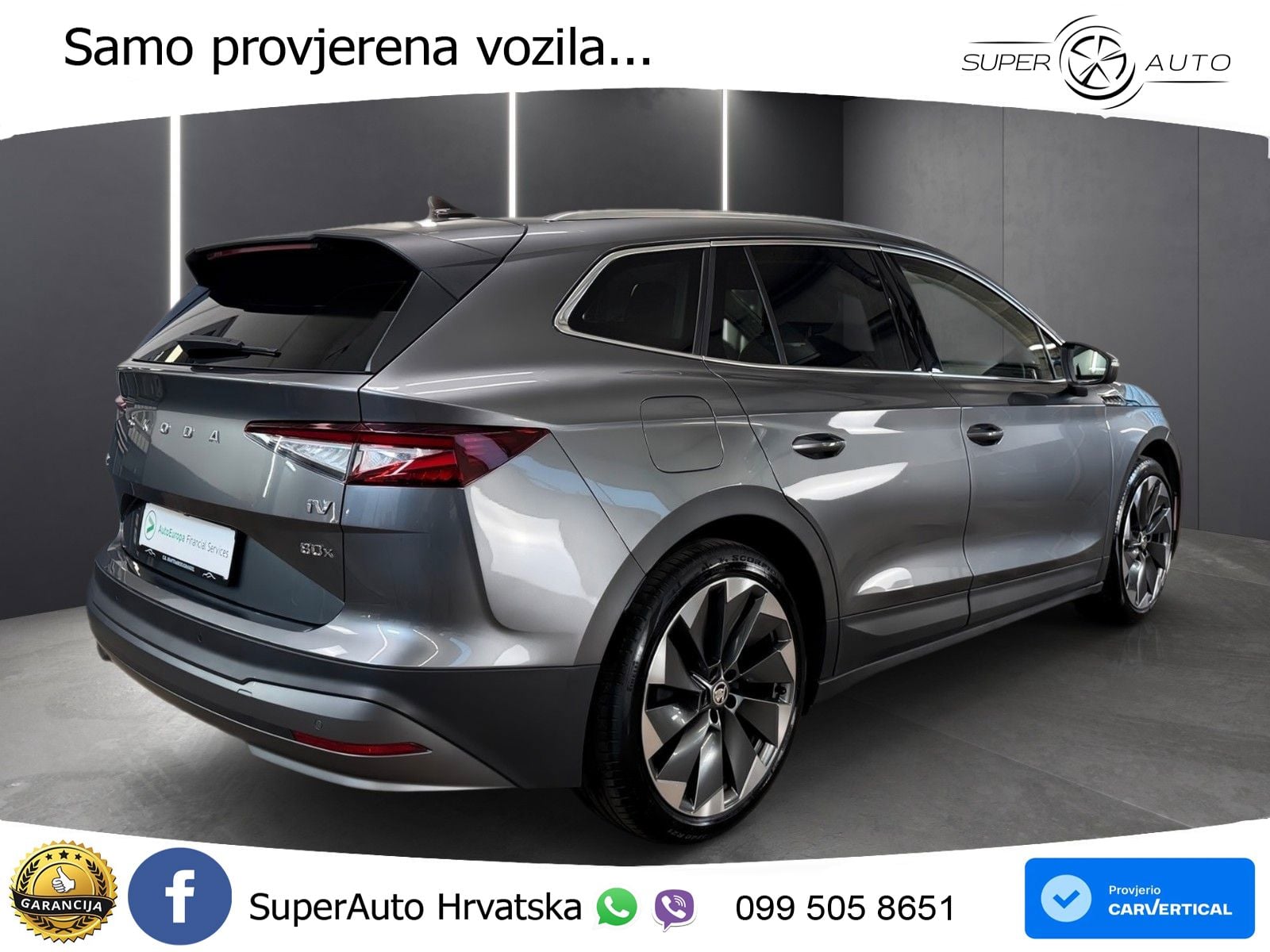 Škoda Enyaq iV 80x 82 kWh (265 KS) AWD Suite LED+GR SJED+ACC