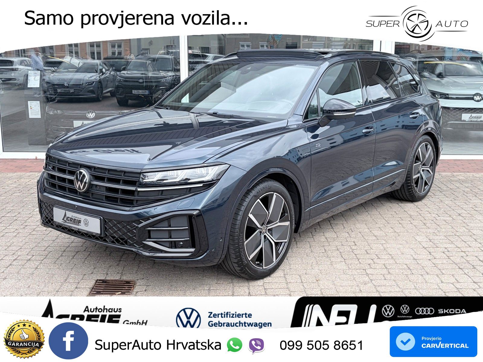 Volkswagen Touareg 3.0 V6 TDI (286 KS) 4MOTION Tiptronic ZRAČNI+ACC+GR SJED+KAM+PANO