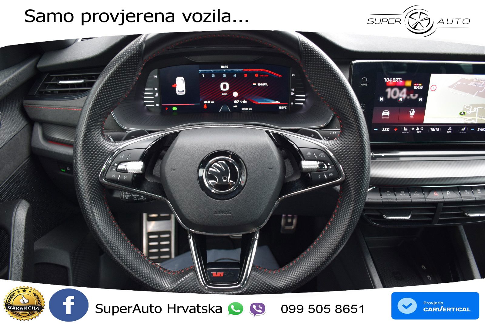 Škoda Octavia Combi RS 2.0 TDI (200 KS) DSG LED+GR SJED+ACC