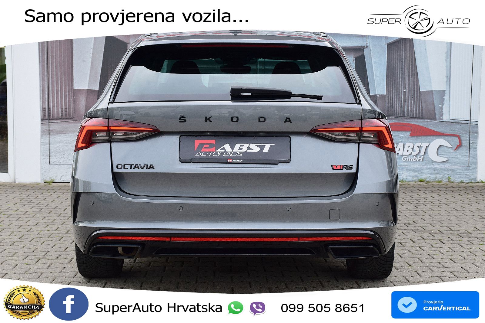 Škoda Octavia Combi RS 2.0 TDI (200 KS) DSG LED+GR SJED+ACC