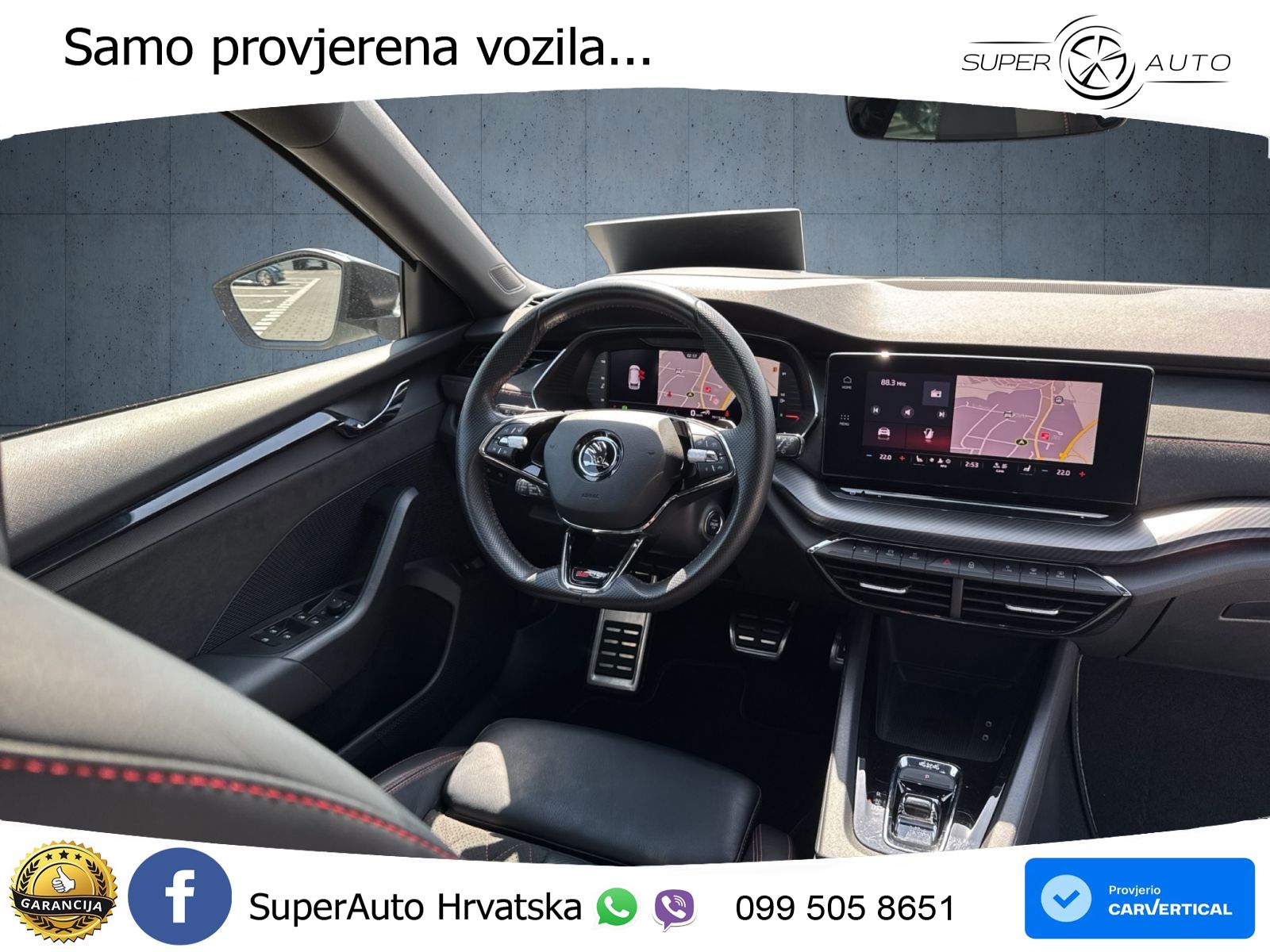 Škoda Octavia Combi RS 2.0 TDI (200 KS) 4x4 DSG LED+GR SJED+ACC