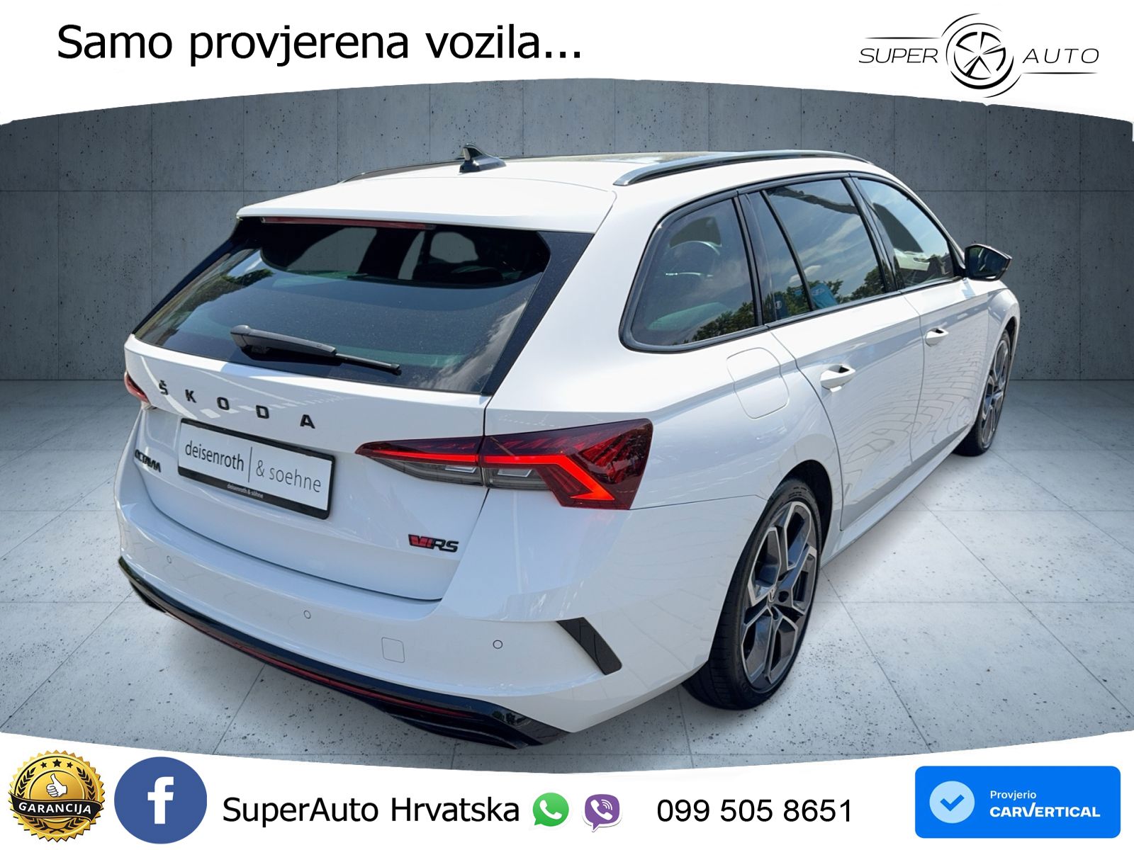 Škoda Octavia Combi RS 2.0 TDI (200 KS) 4x4 DSG LED+GR SJED+ACC
