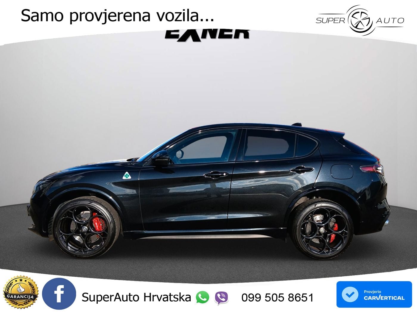 Alfa Romeo Stelvio Quadrifoglio 2.9 V6 Bi-Turbo (520 KS) Q4 Automatic LED+GR SJED+ACC