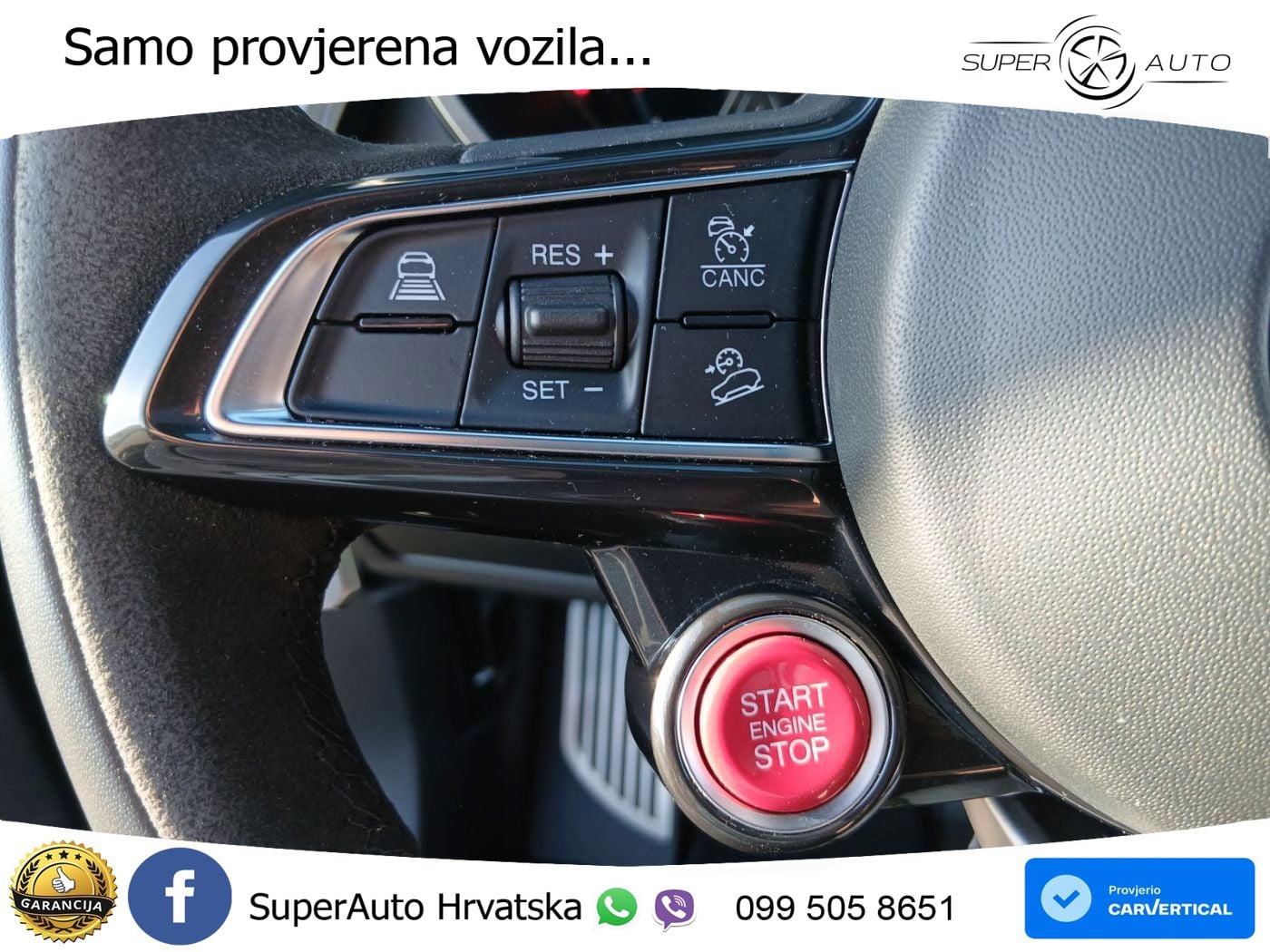 Alfa Romeo Stelvio Quadrifoglio 2.9 V6 Bi-Turbo (520 KS) Q4 Automatic LED+GR SJED+ACC