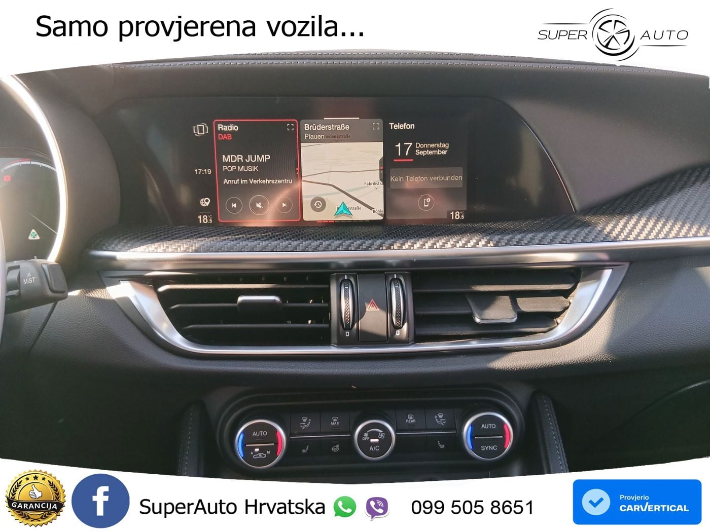 Alfa Romeo Stelvio Quadrifoglio 2.9 V6 Bi-Turbo (520 KS) Q4 Automatic LED+GR SJED+ACC