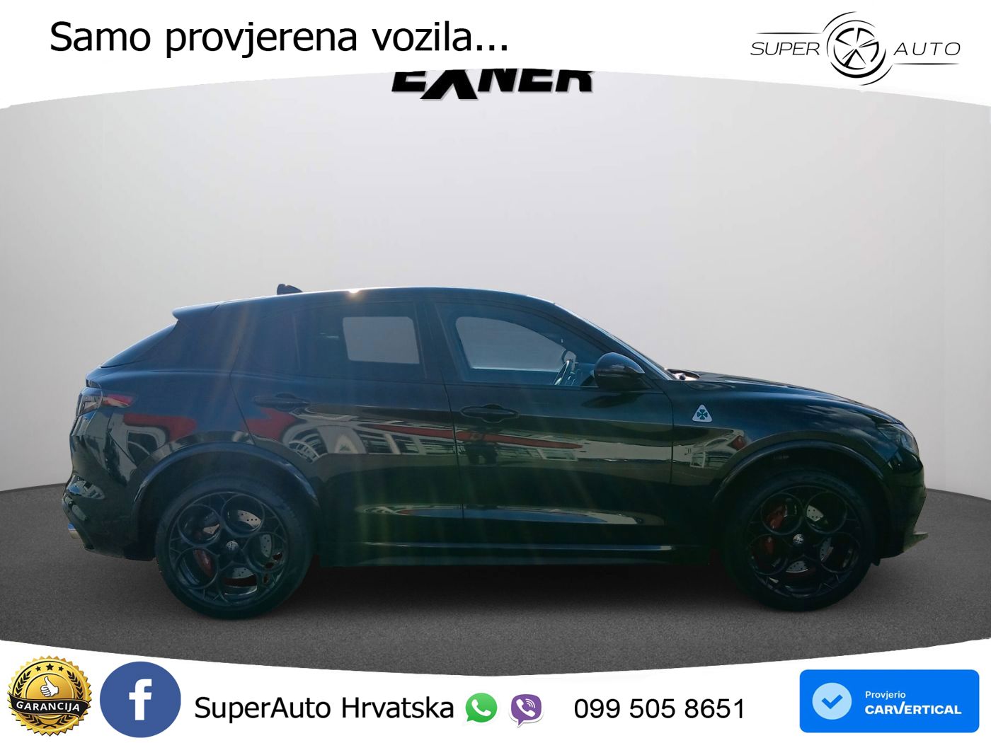 Alfa Romeo Stelvio Quadrifoglio 2.9 V6 Bi-Turbo (520 KS) Q4 Automatic LED+GR SJED+ACC