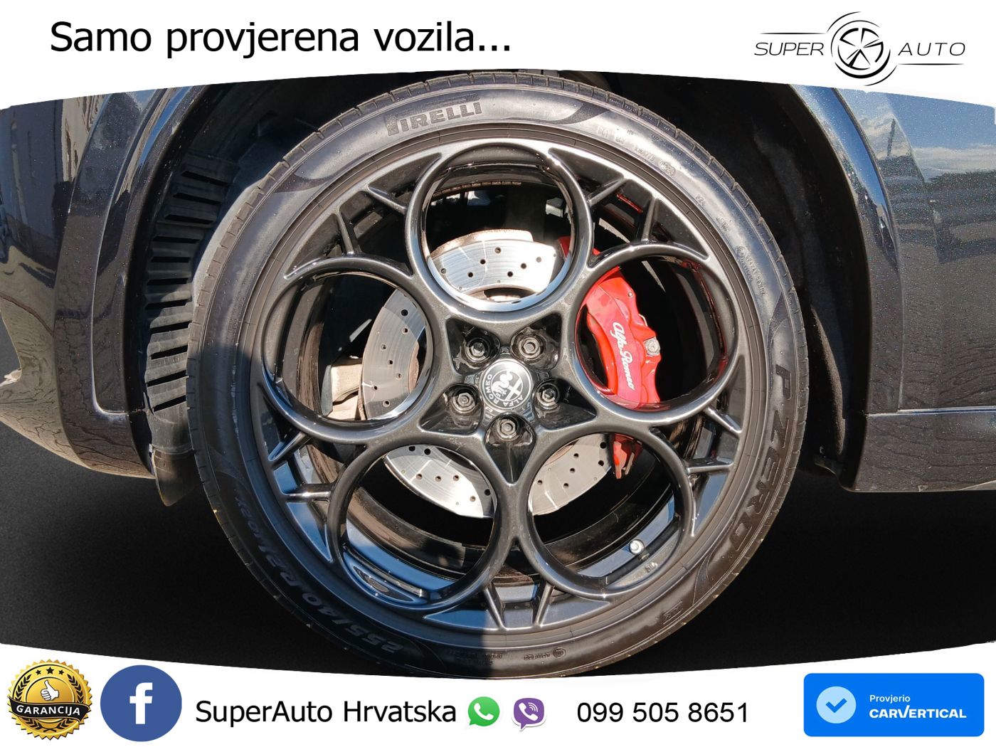 Alfa Romeo Stelvio Quadrifoglio 2.9 V6 Bi-Turbo (520 KS) Q4 Automatic LED+GR SJED+ACC