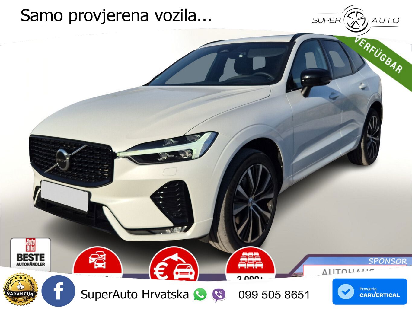 Volvo XC60 B4 Diesel FWD Geartronic Ultimate LED+GR SJED+ACC