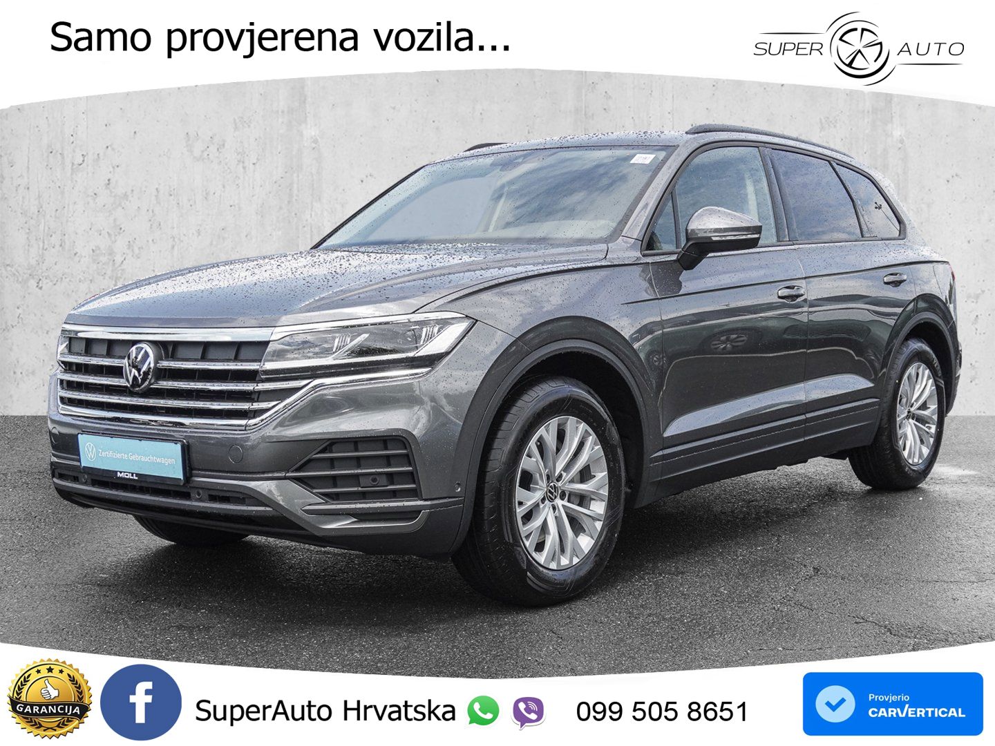 Volkswagen Touareg 3.0 V6 TDI (286 KS) 4MOTION Tiptronic ZRAČNI+ACC+GR SJED+KAM