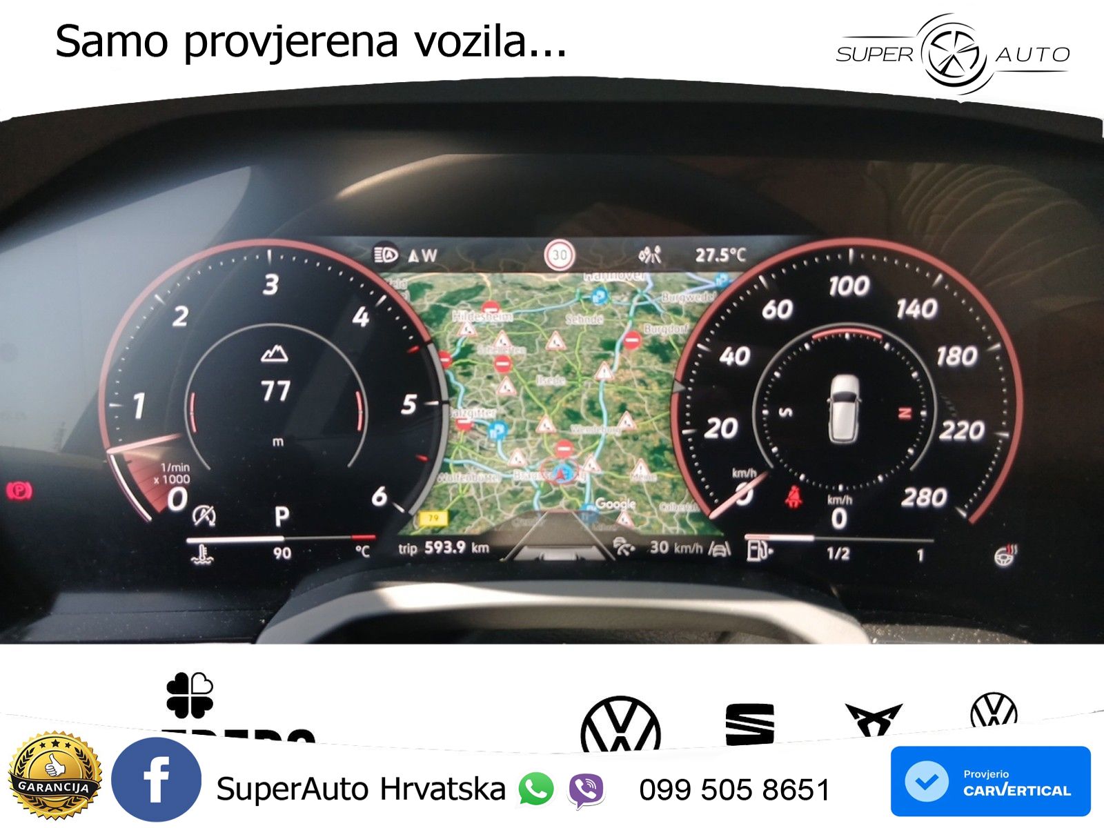 Volkswagen Touareg 3.0 V6 TDI (286 KS) 4MOTION Tiptronic ZRAČNI+ACC+GR SJED+KAM+PANO