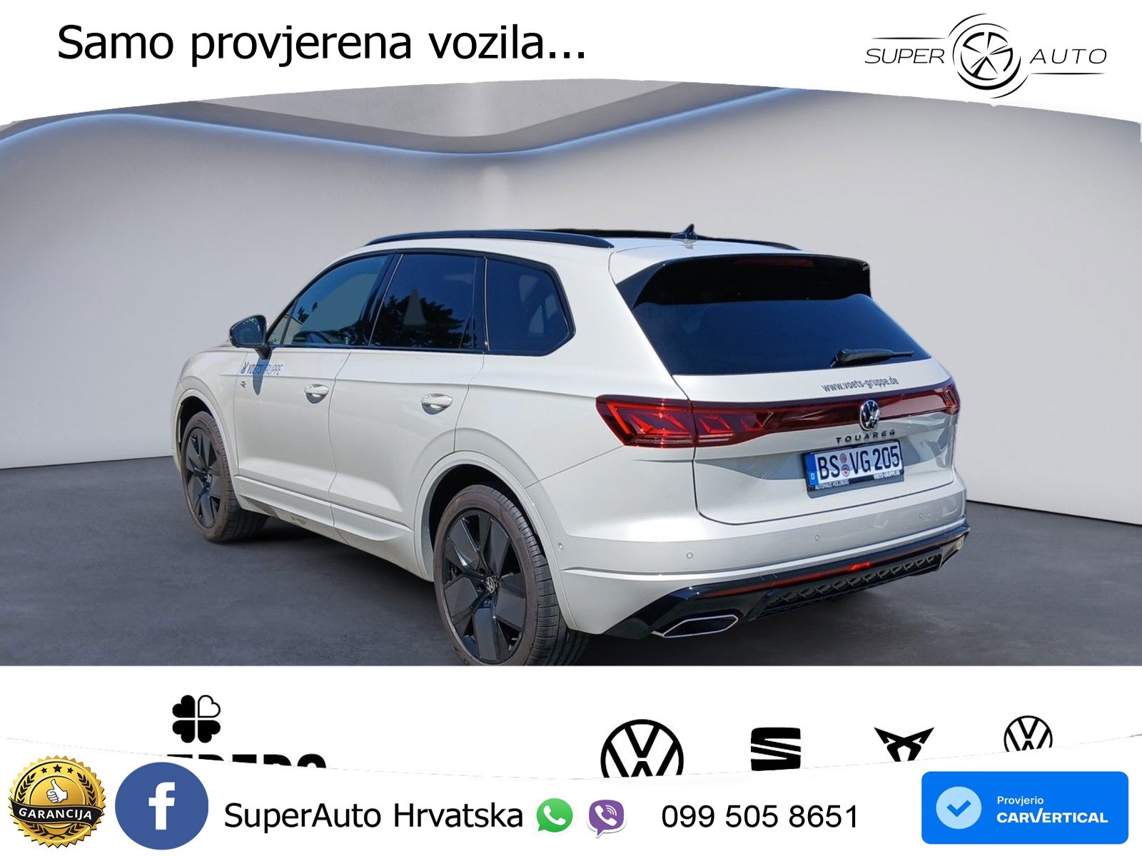 Volkswagen Touareg 3.0 V6 TDI (286 KS) 4MOTION Tiptronic ZRAČNI+ACC+GR SJED+KAM+PANO