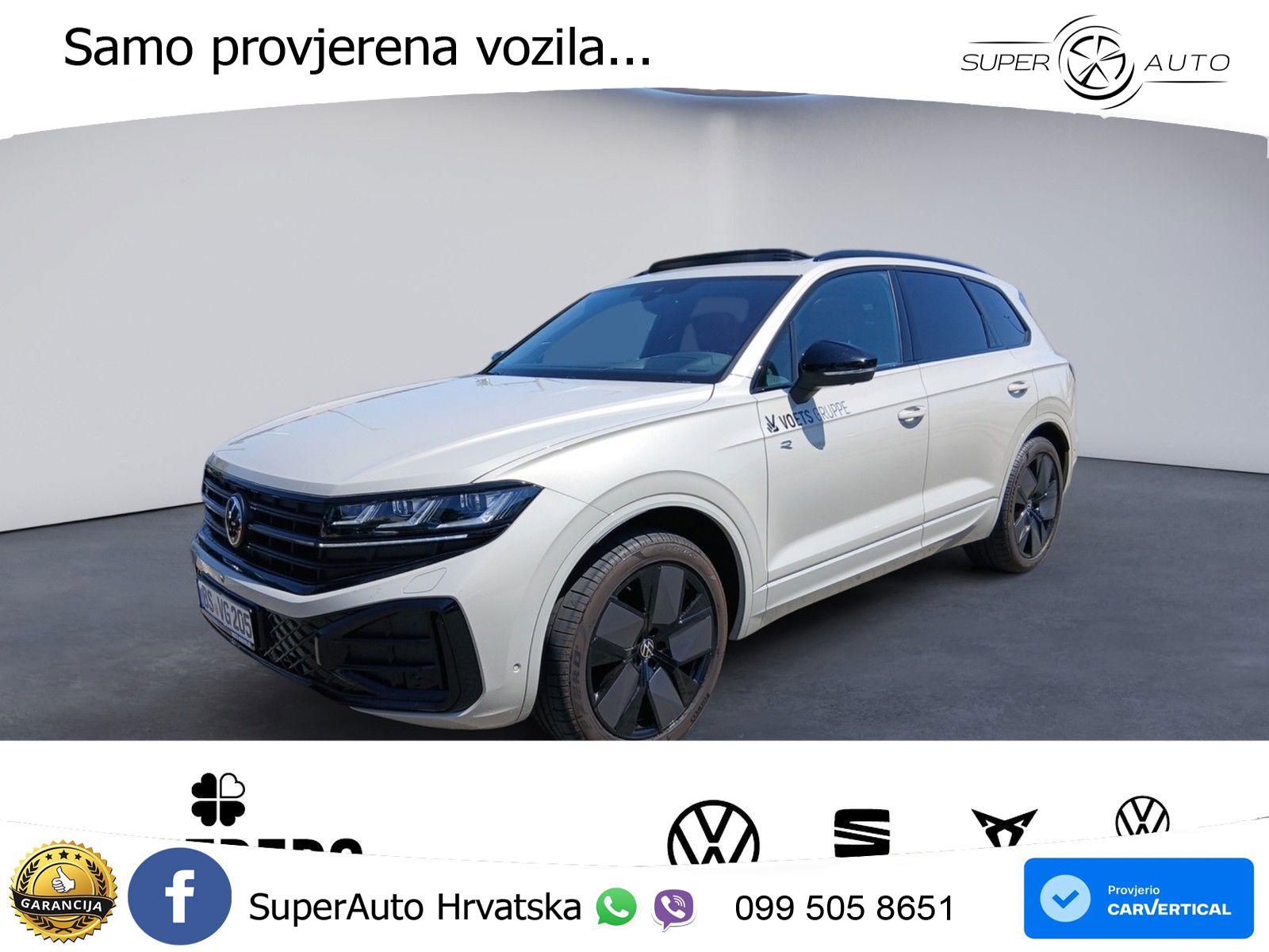 Volkswagen Touareg 3.0 V6 TDI (286 KS) 4MOTION Tiptronic ZRAČNI+ACC+GR SJED+KAM+PANO