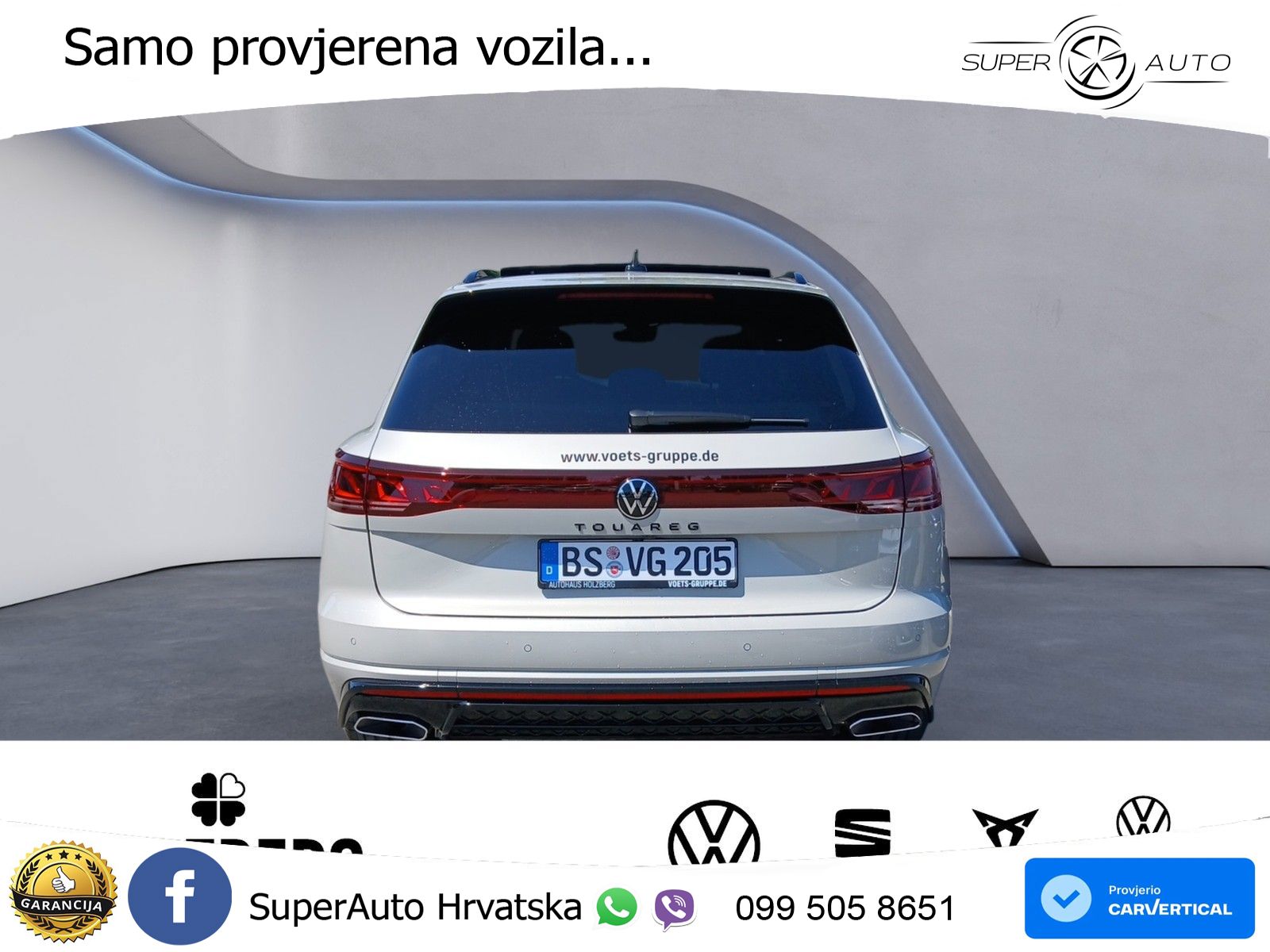 Volkswagen Touareg 3.0 V6 TDI (286 KS) 4MOTION Tiptronic ZRAČNI+ACC+GR SJED+KAM+PANO