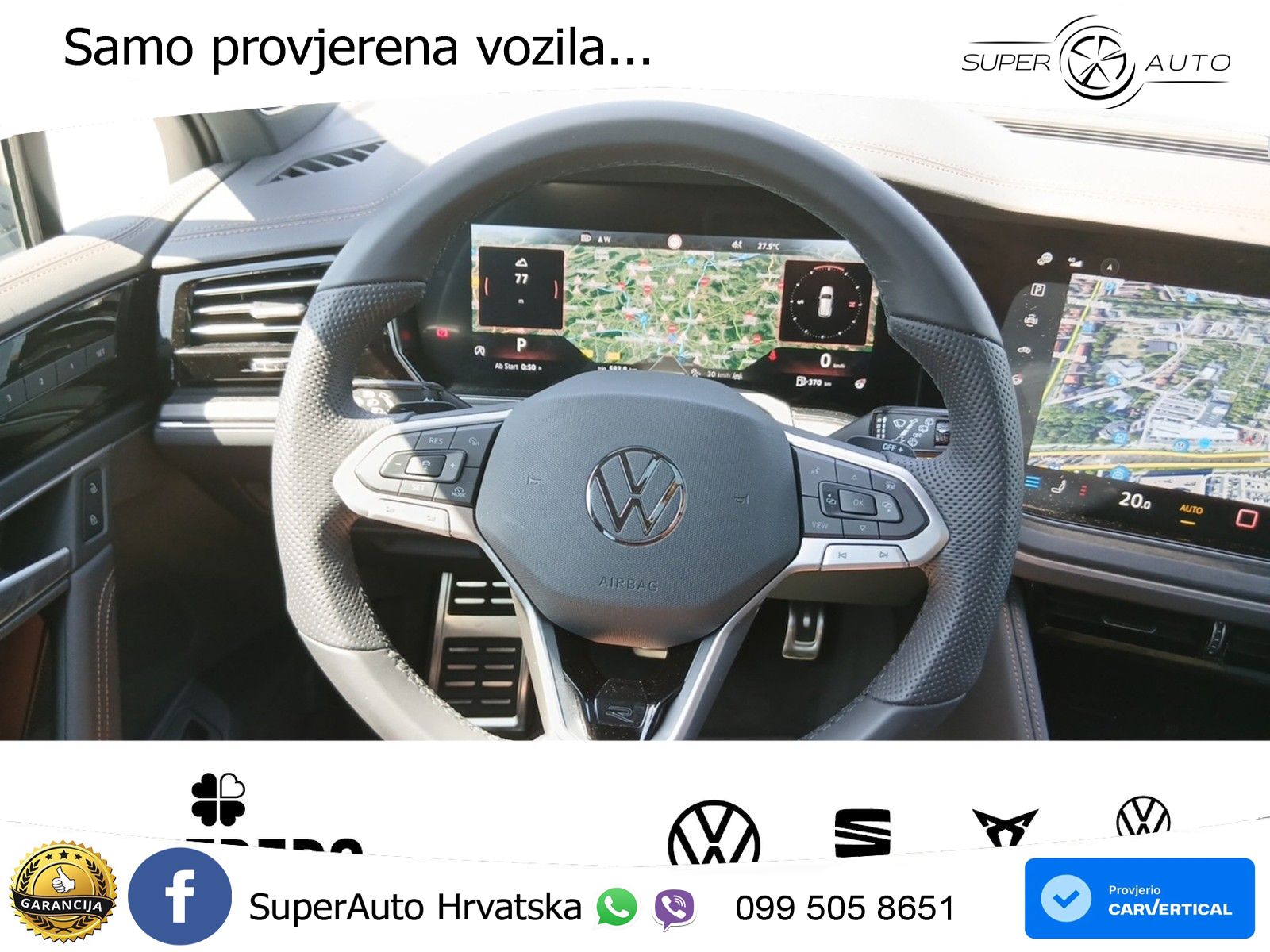 Volkswagen Touareg 3.0 V6 TDI (286 KS) 4MOTION Tiptronic ZRAČNI+ACC+GR SJED+KAM+PANO