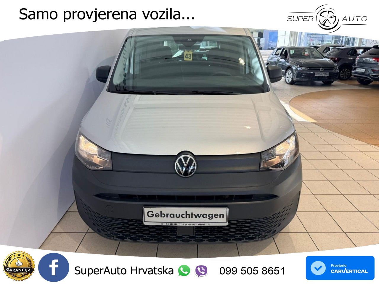 Volkswagen Caddy Kombi 2.0 TDI EcoProfi DAB+ ESP, PDC KLIMA 102 KS