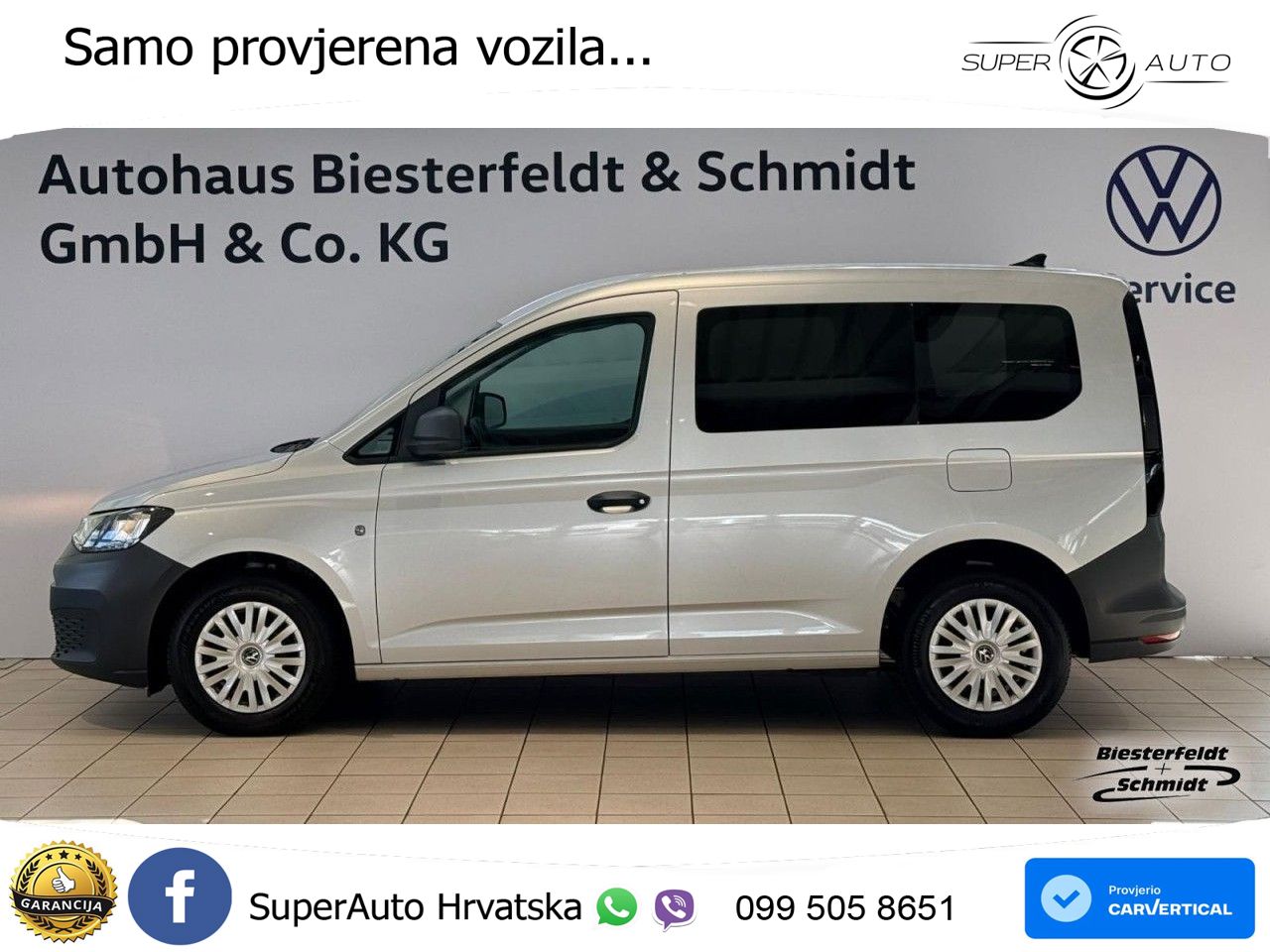 Volkswagen Caddy Kombi 2.0 TDI EcoProfi DAB+ ESP, PDC KLIMA 102 KS
