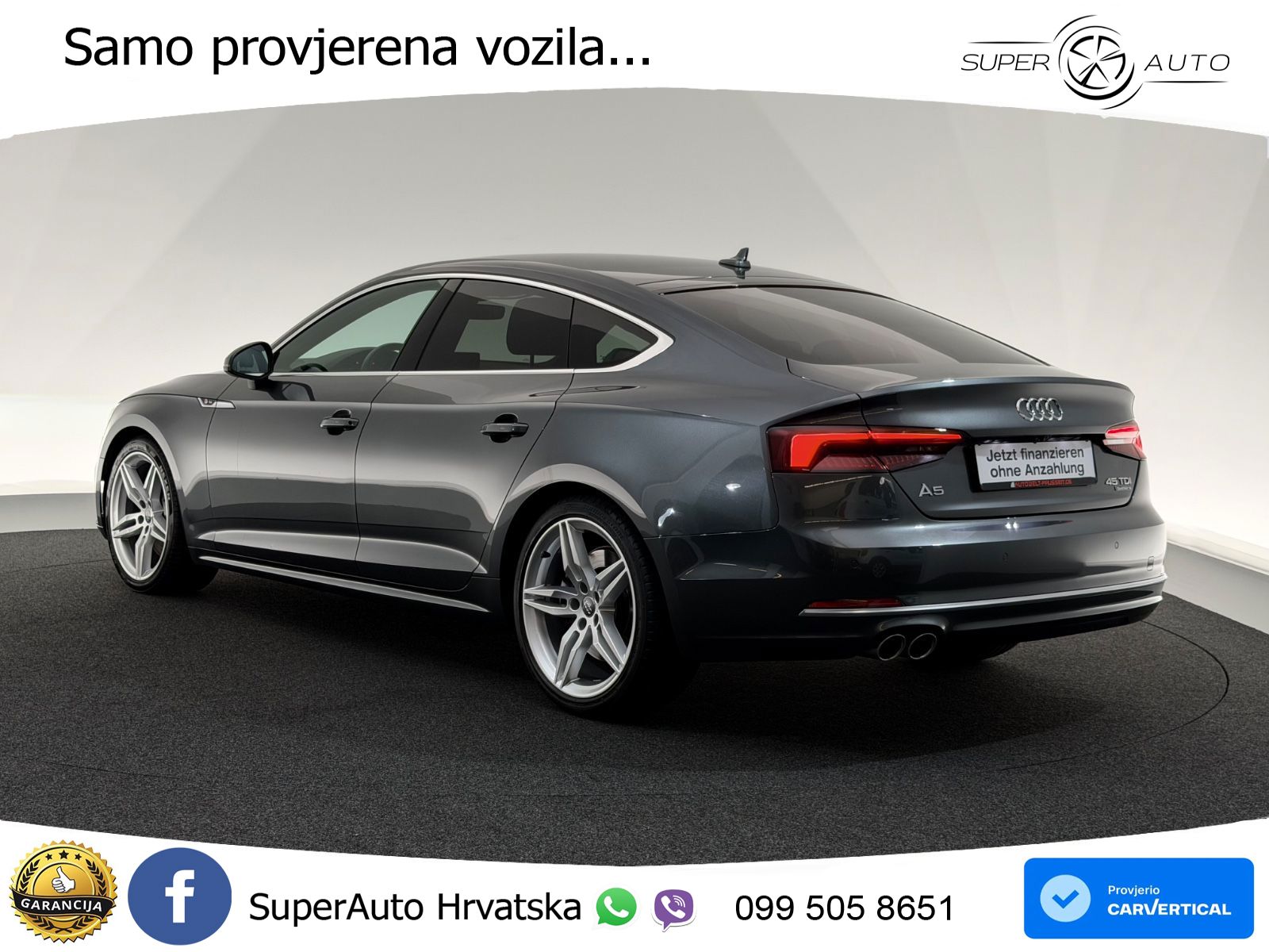 Audi A5 Sportback 45 TDI V6 (231 KS) quattro Tiptronic S line LED+GR SJED+ACC
