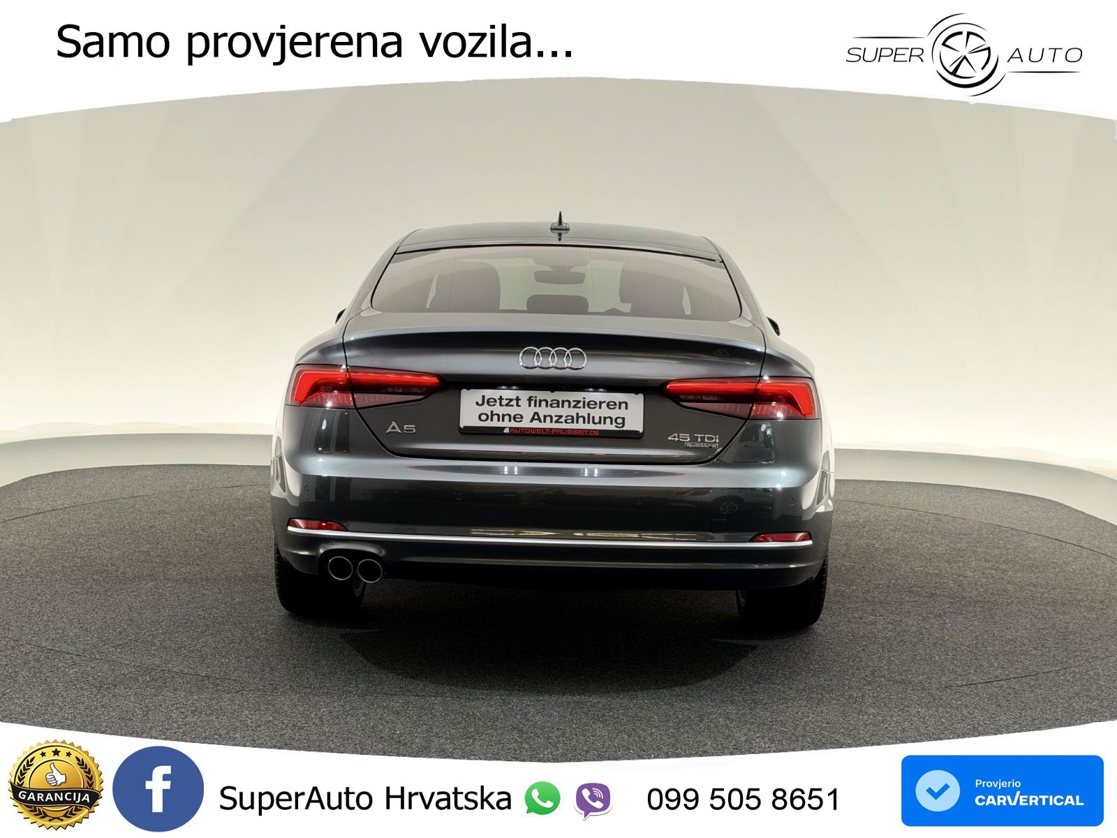 Audi A5 Sportback 45 TDI V6 (231 KS) quattro Tiptronic S line LED+GR SJED+ACC