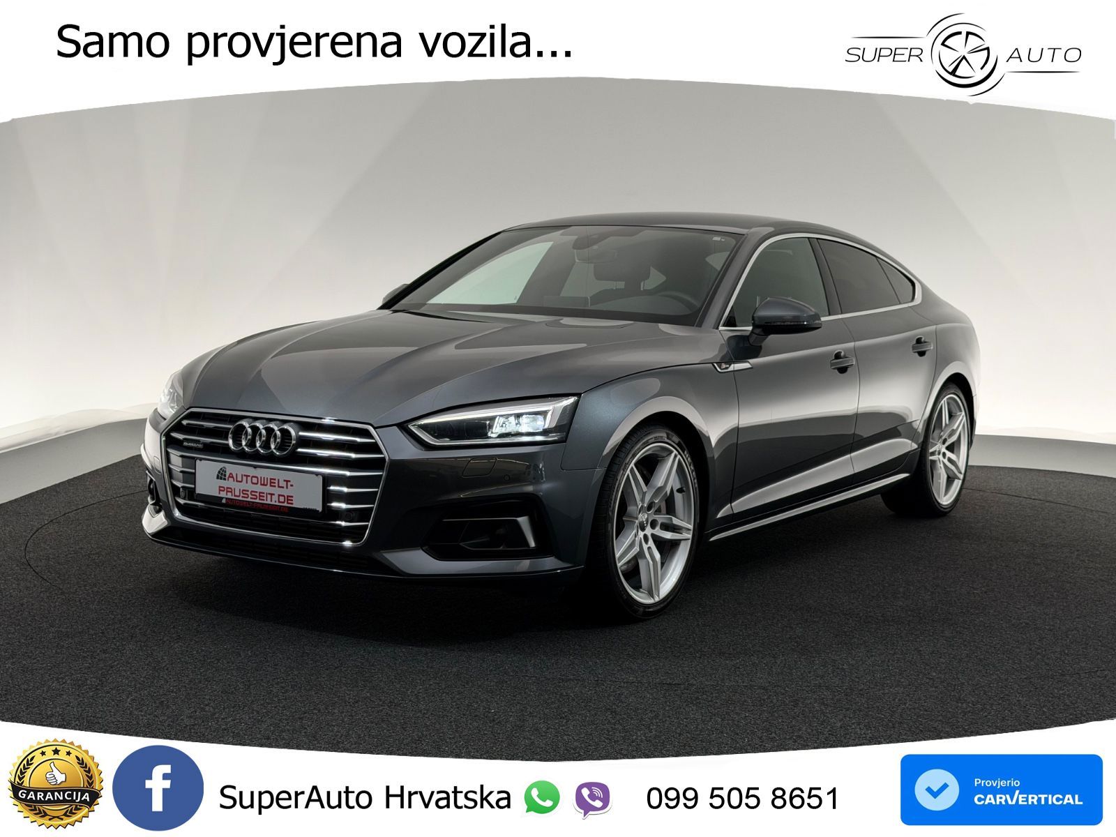 Audi A5 Sportback 45 TDI V6 (231 KS) quattro Tiptronic S line LED+GR SJED+ACC