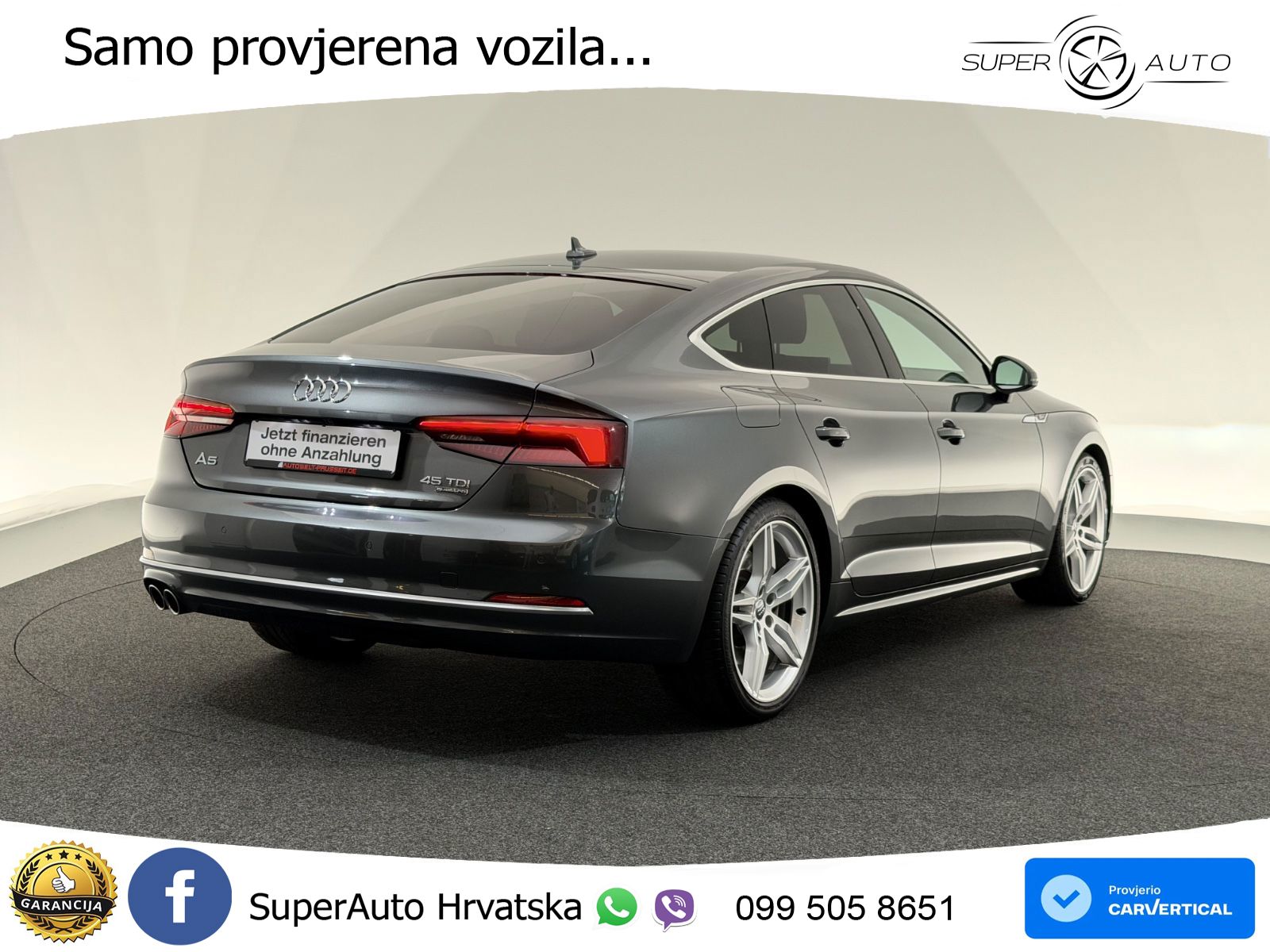 Audi A5 Sportback 45 TDI V6 (231 KS) quattro Tiptronic S line LED+GR SJED+ACC