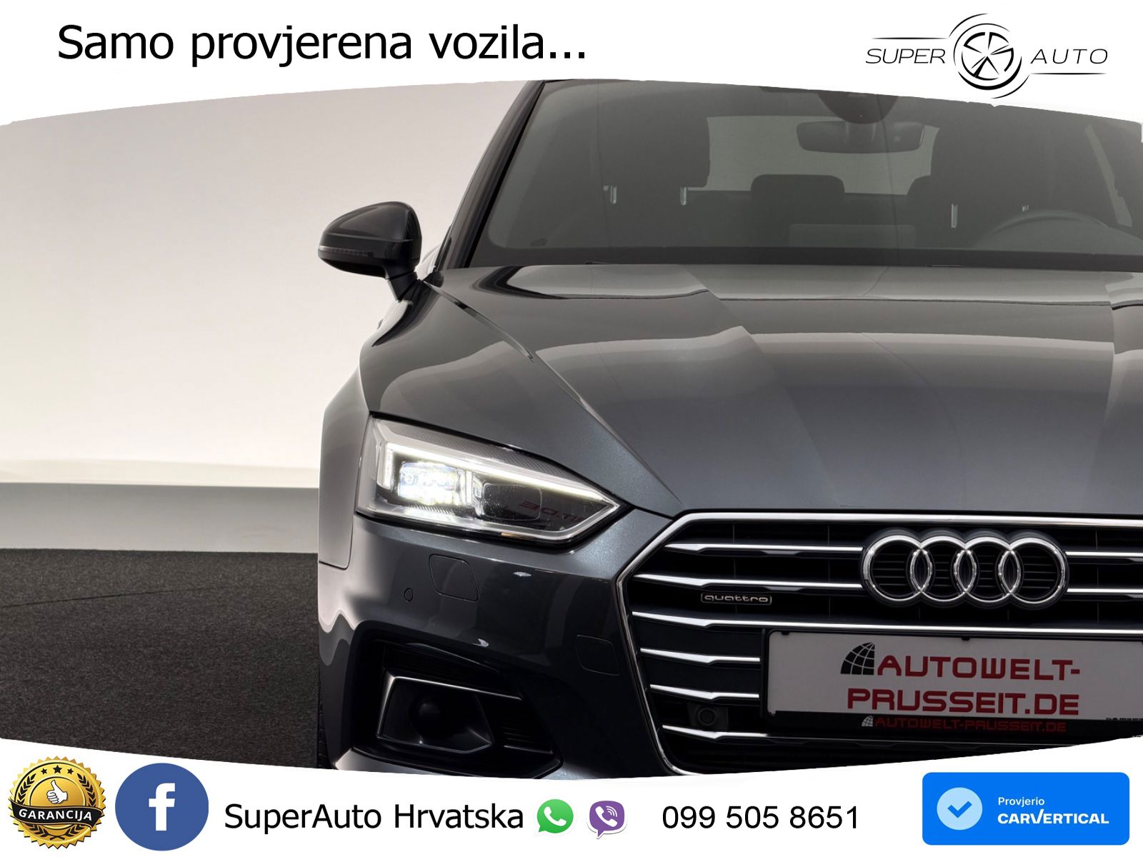 Audi A5 Sportback 45 TDI V6 (231 KS) quattro Tiptronic S line LED+GR SJED+ACC