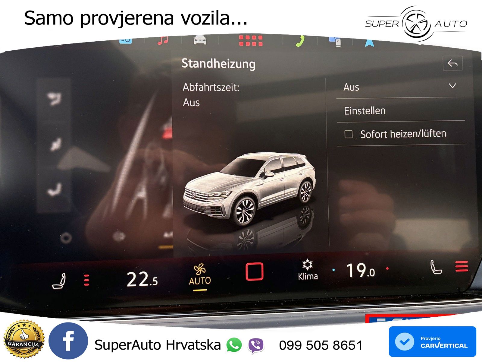 Volkswagen Touareg 3.0 V6 TDI (286 KS) 4MOTION Tiptronic R-Line ZRAČNI+ACC+GR SJED+KAM+PANO