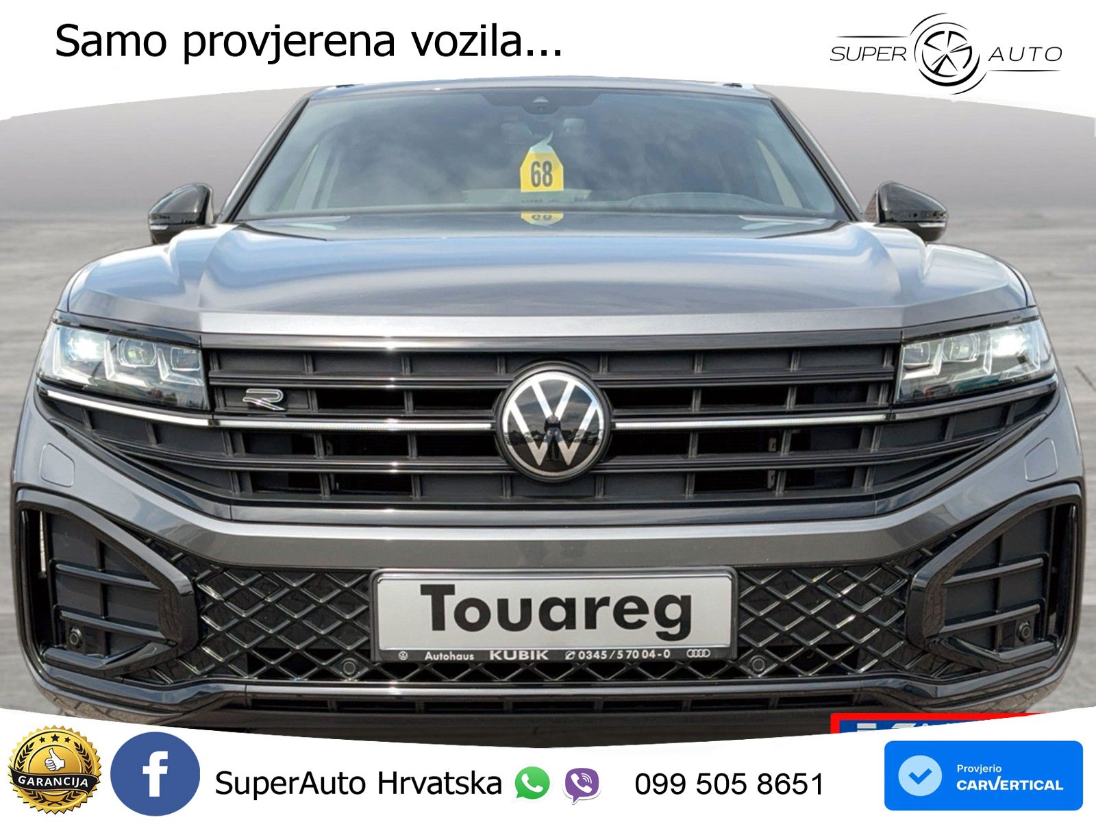 Volkswagen Touareg 3.0 V6 TDI (286 KS) 4MOTION Tiptronic R-Line ZRAČNI+ACC+GR SJED+KAM+PANO